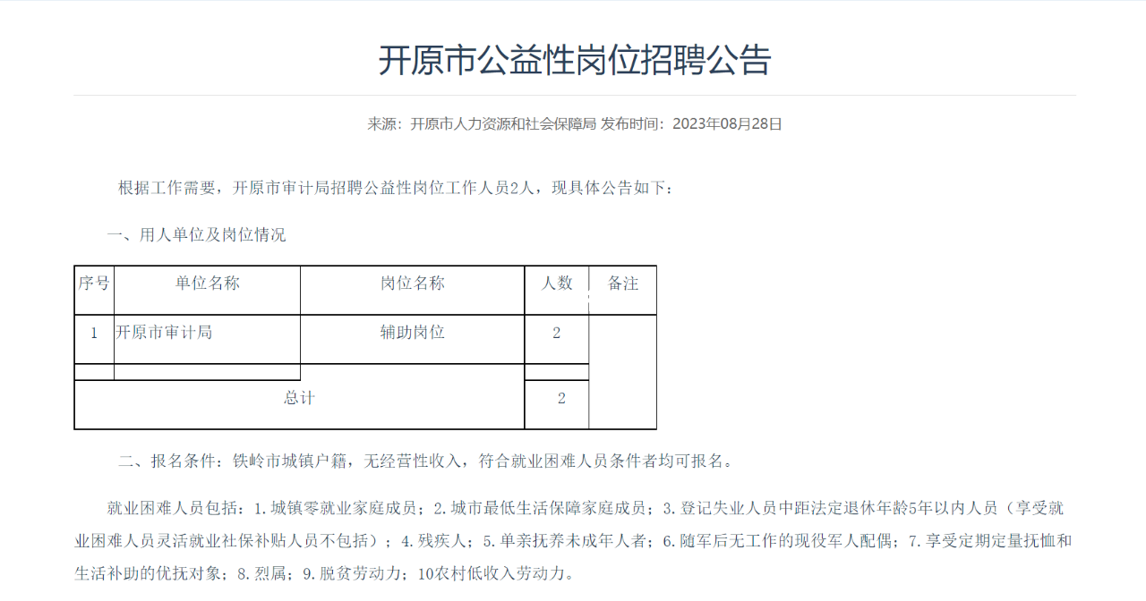 开鲁县发展和改革局最新招聘公告详解